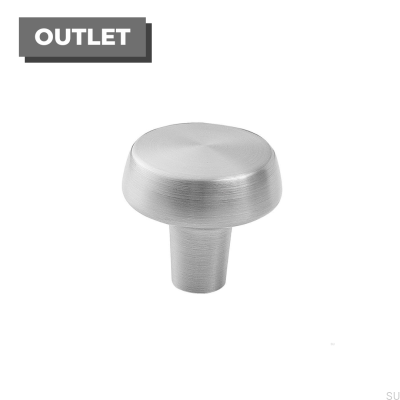 Bouton de Meuble Automne 36 Métal Argenté (Look Inox)