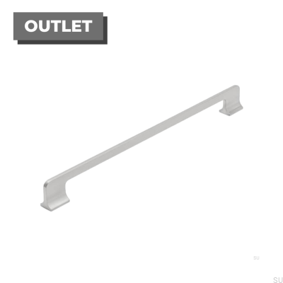 Poignée de meuble longitudinale Key 350 Silver Brushed