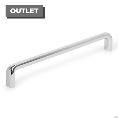 Poignée de meuble allongée Redo 128 Chrome poli