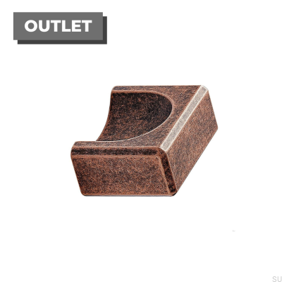 Poignée de meuble allongée Fold 32 Cuivre Antique