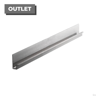 Poignée de meuble bord de mur 1196 aluminium argent