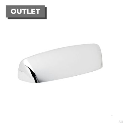 Poignée de meuble coque Toronto 96 Argent Chrome Poli