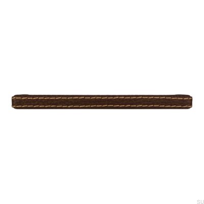 Poignée de meuble longitudinale SM8137I 128 Cuir marron