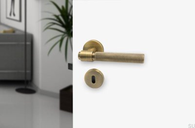 Poignée de porte Helix 200 Métal Bronze antique Serrure modulaire
