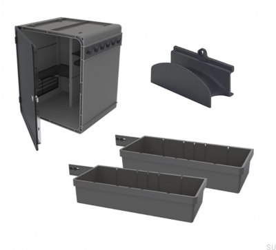 Une armoire pour nettoyer les objets
