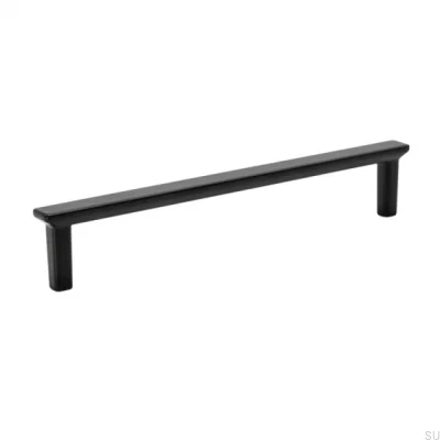Poignée de meuble oblongue Bror 160, Métal, Noir Mat