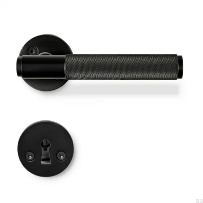 Poignée de porte Riff système scandinave noir mat