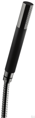 Pommeau de douche avec flexible DSO14090 Laiton Noir Chrome