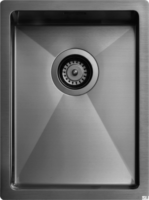 Évier de cuisine 3040 acier noir chromé PVD