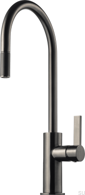 Robinet de cuisine avec bec extractible ARM185 Laiton Noir Chrome Brossé