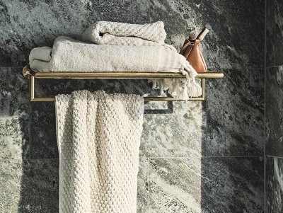 Porte-serviettes TA814 Laiton chromé