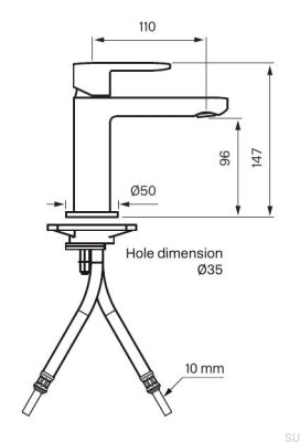 Robinet de lavabo CA071, Laiton Or Miel