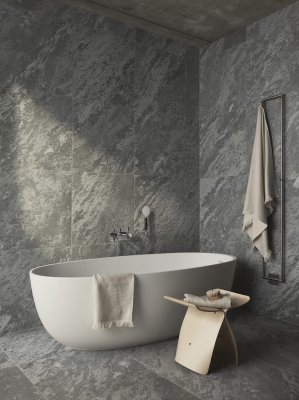 Robinet de baignoire thermostatique mural ARM036 Laiton poli non peint avec noir