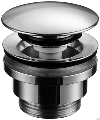 Bouchon de lavabo escamotable universel 74400 Laiton chromé