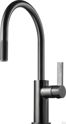 Robinet de cuisine avec bec extractible ARM375 Laiton Noir Chrome Brossé