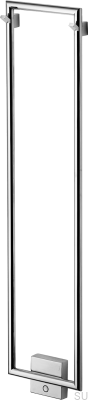 Radiateur de salle de bain TW800-200, acier chromé poli