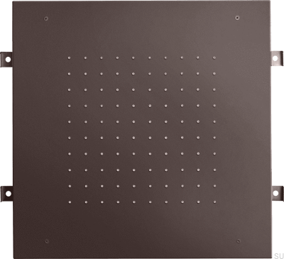 Pommeau de douche, douche à effet de pluie rectangulaire 400 ZSOF094, Laiton Marron