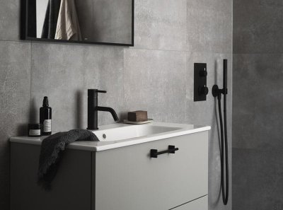 Robinet de lavabo EVM071, cuivre brossé, non peint