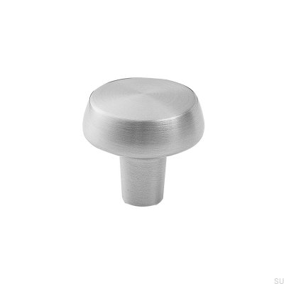Bouton de Meuble Automne 28 Métal Argenté (Look Inox)