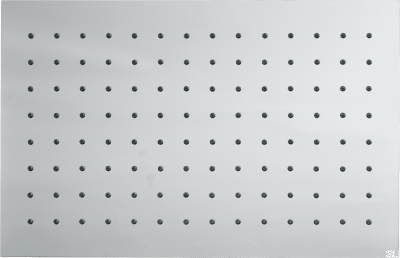 Pommeau de douche pluie rectangulaire 340 x 220 ZSOF091 Laiton chromé
