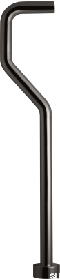 Tuyau siphon type S XA22 Laiton Noir Chrome