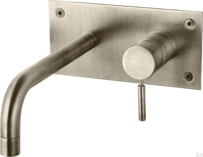 Robinet de lavabo 230 BOX008 Laiton Nickel Brossé