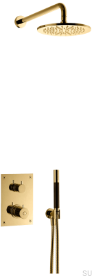 Ensemble de douche avec robinet thermostatique à pression BOX7268 ED2 Laiton Poli Non Peint