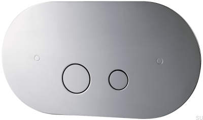 Bouton affleurant RON112, laiton chromé