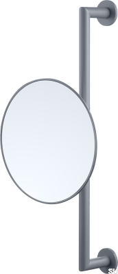 TA816 Miroir de salle de bain en laiton gris Ascot