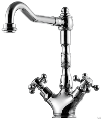 Robinet de cuisine FBLV180, laiton chromé