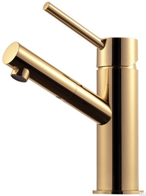 Robinet de lavabo BI071, laiton poli, non peint