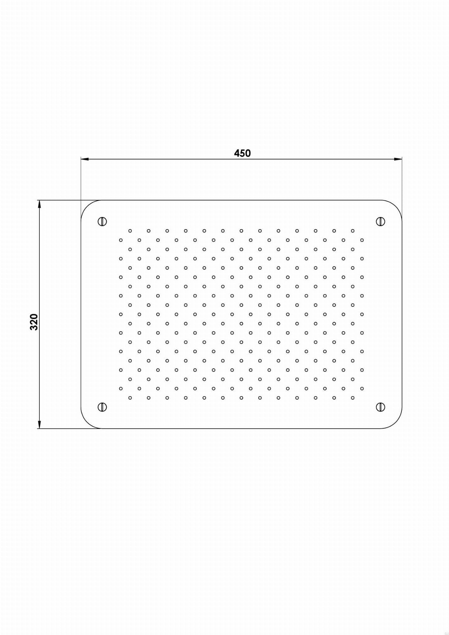 9422999--Głowica prysznicowa deszczownica prostokątna 450 x 319 ZSOF093 Czarny chrom-Tapwell-Skandynawskie-Uchwyty_2