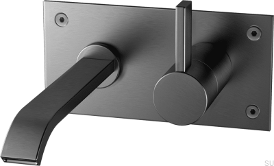 Robinet de lavabo ARM006 Laiton Noir Chrome Brossé 