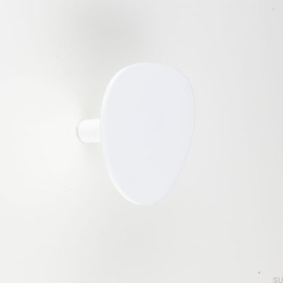 Bouton de meuble Encre Acier blanc