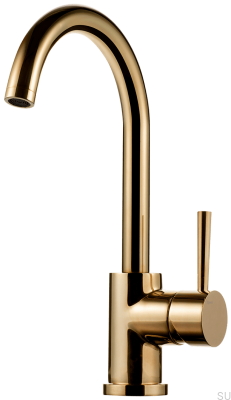 Robinet de cuisine EVO180, laiton poli, non peint
