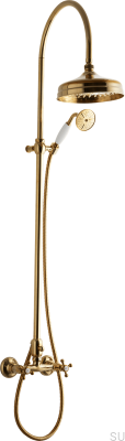 Ensemble de douche Classic XCOL000-150, laiton poli, non peint