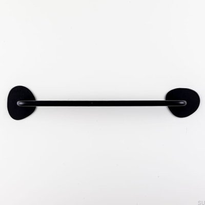 Poignée de meuble longitudinale en acier noir Ink 238