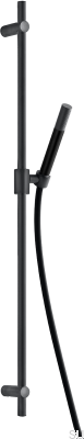 Barre de douche Dso avec support mural réglable ZSAL300 Laiton Noir Mat
