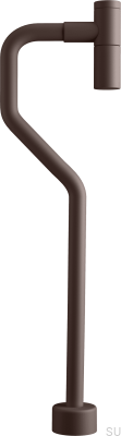Siphon de lavabo avec tube en S XA200, Laiton Marron 