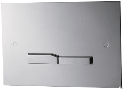 Bouton affleurant RET112, laiton chromé