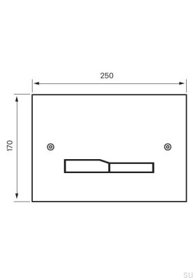 Bouton affleurant RET112, laiton chromé