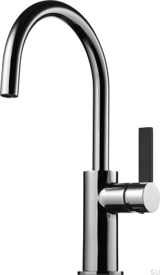 ARM380 Robinet de cuisine en laiton chromé/noir