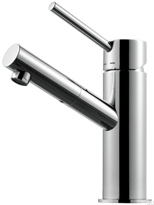 Robinet de lavabo BI071, laiton chromé