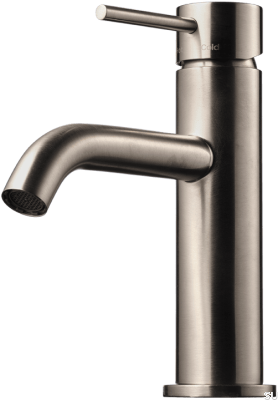 Robinet de lavabo EVM072, laiton nickelé brossé