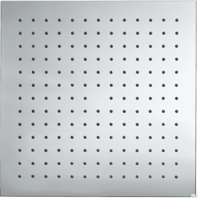 Pomme de douche, douche à effet pluie carrée 300 ZSOF078, Laiton chromé