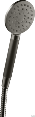 Pommeau de Douche ZDOC095 Laiton Noir Chrome Brossé avec Noir