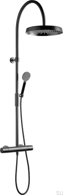 ARM7300-150 Ensemble de douche en laiton noir chromé
