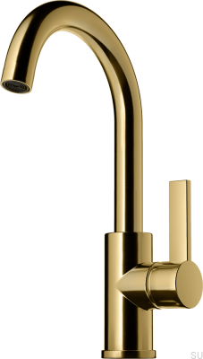 ARM078 Robinet de Lavabo Miel Laiton Doré