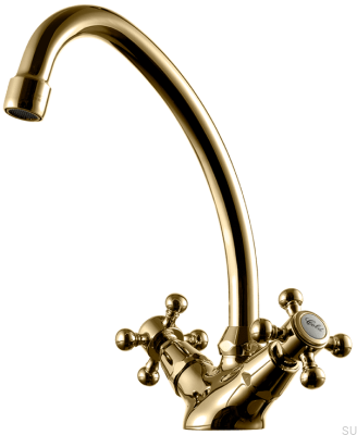 Robinet de lavabo Classic VLV077, laiton poli, non peint
