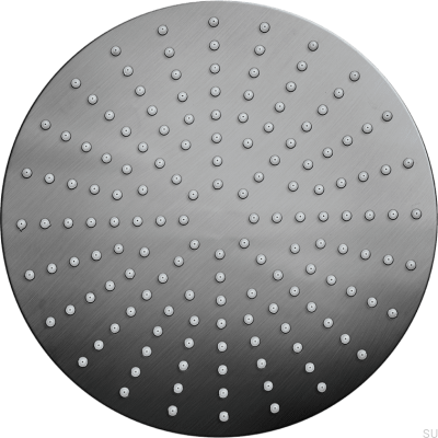 Pomme de douche à effet pluie ronde 250 ZSOF250 Laiton Noir Chrome Brossé